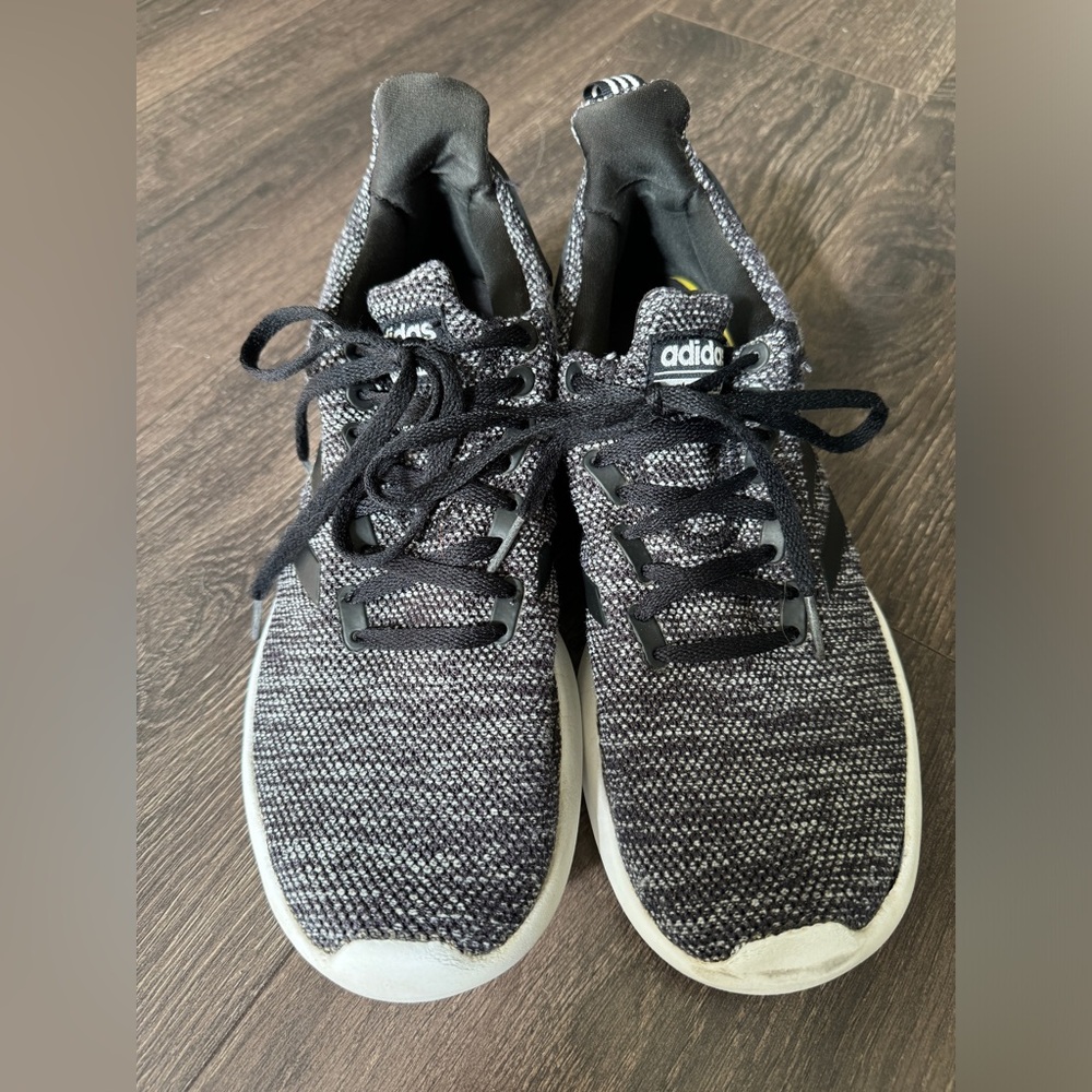 Adidas Lite Racer, Black White Size US 9